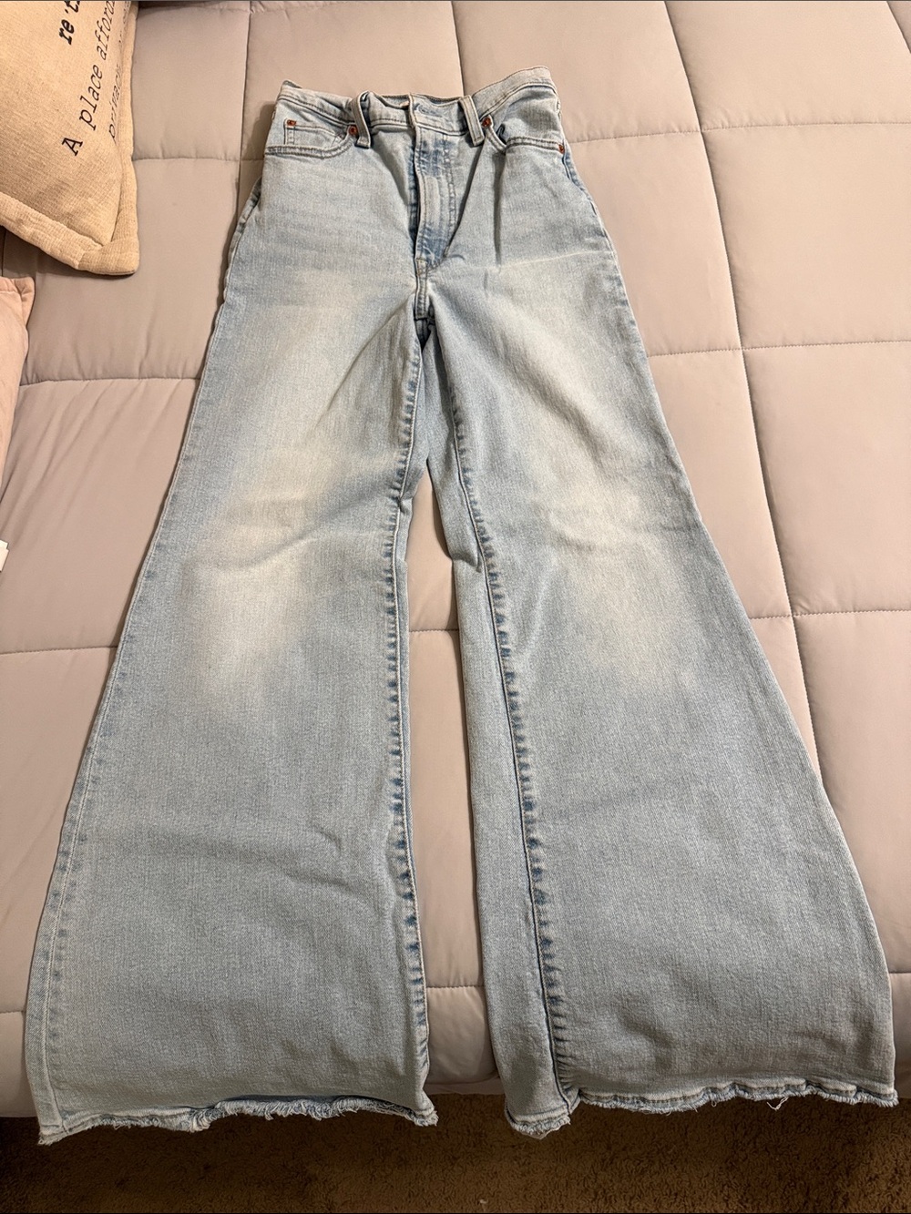 Levi's Light Blue High-Rise Flare Jeans